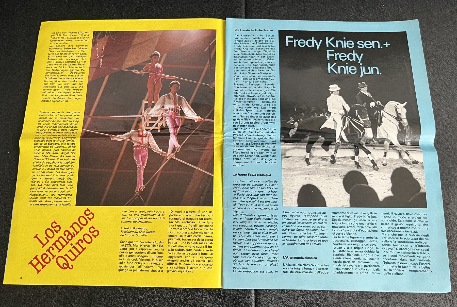 Riviste & Magazine: Circus Knie Programmheft 1985 - Rarität! – Usato da Bern venduto da daskannweg 4