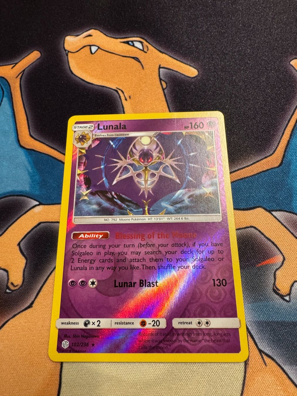 Pokémon Carte collezionabili: Lunala (CEC 102) - Reverse Holo - Cosmic Eclipse – Nuovo (secondo la descrizione) da Bülach venduto da Pfrenzel