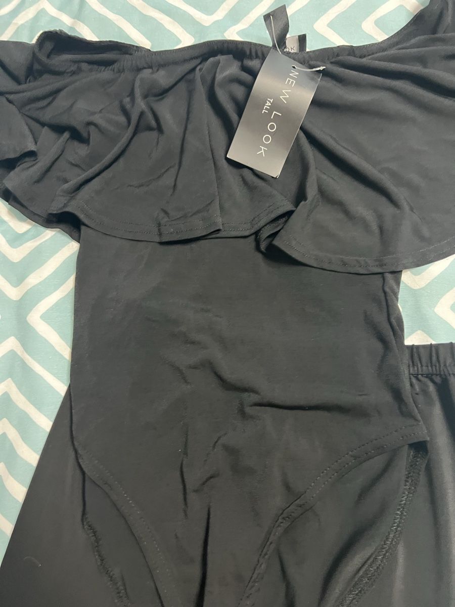 New Look Top: Schwarzer Body mit Rüschen &leggins  Grösse 36 – Nuovo e nell'imballaggio originale da Turbenthal venduto da 310707 3