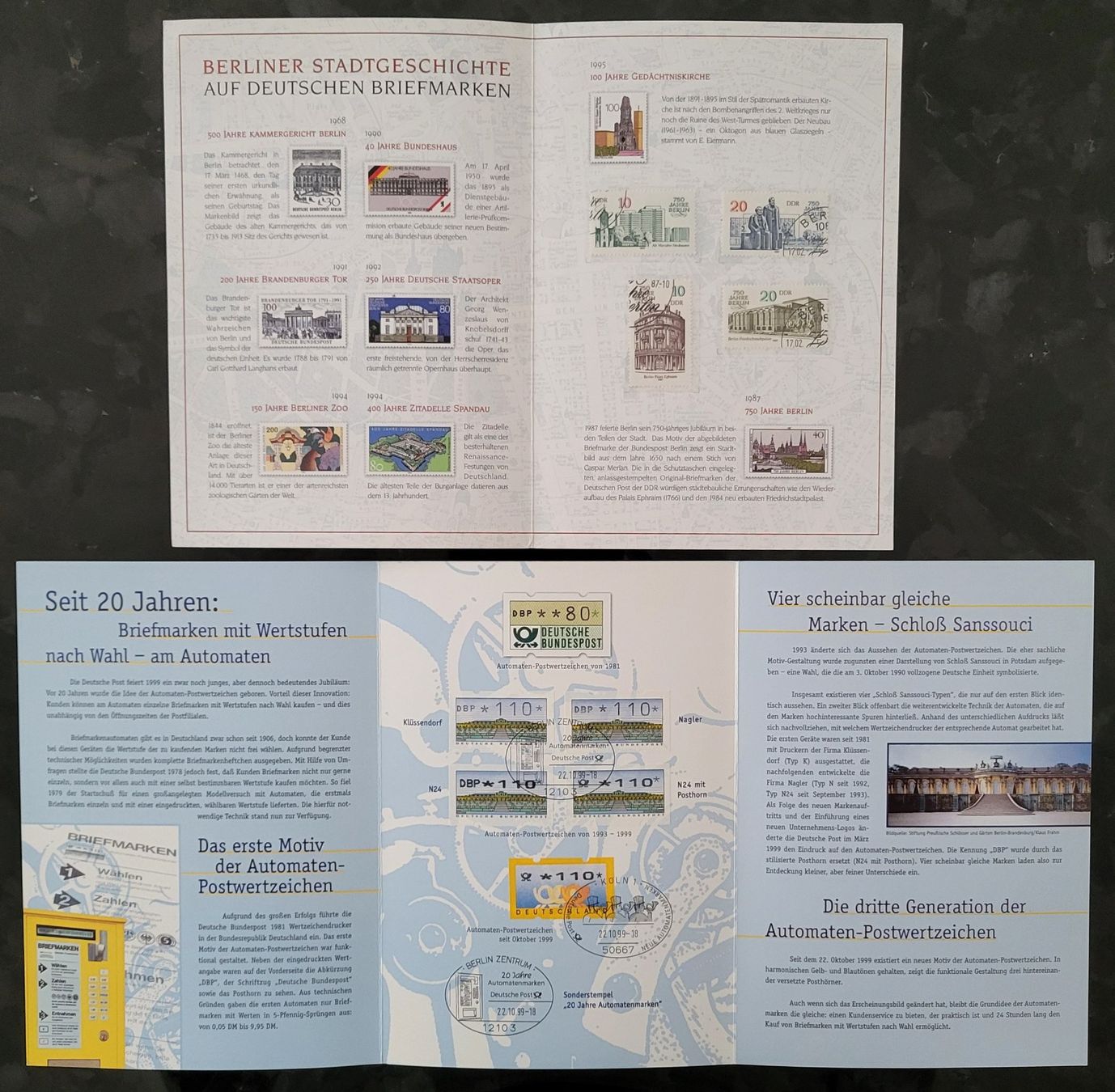 Tutti i francobolli: 10 Erinnerungsblätter der Deutschen Post – Nuovo (secondo la descrizione) da Castione venduto da Rx-stamps 3