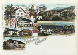 Gruss aus Walterswil-Rothacker  -  (Lithoansicht um 1900)