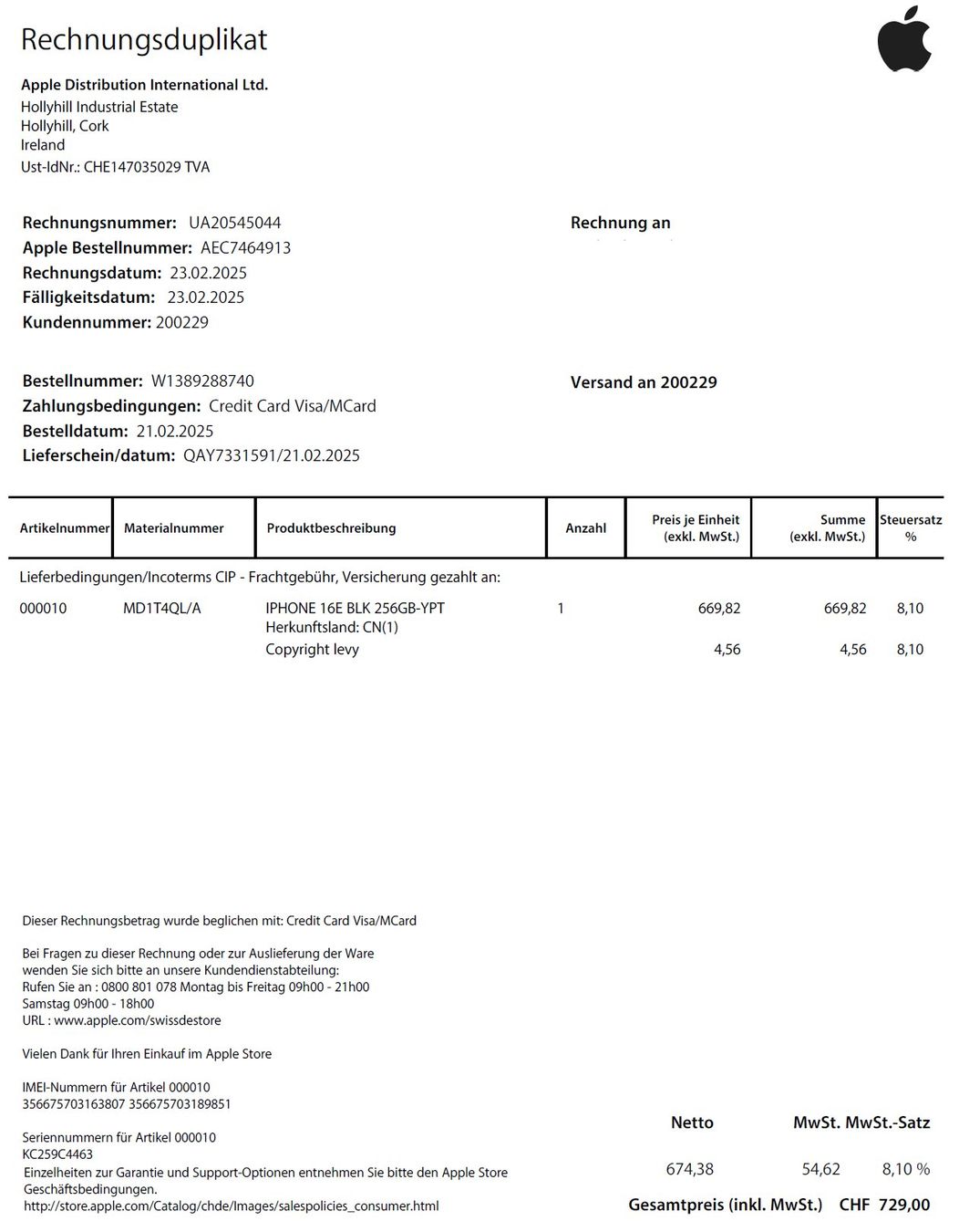 Apple Portables: Apple iPhone 16 E Schwarz - 256 GB – D'occasion à Thun par Pebless 4