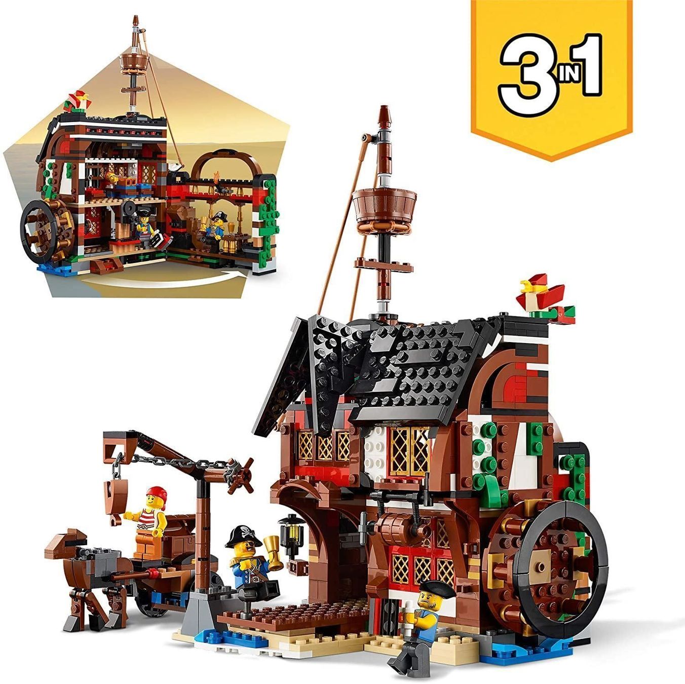 Lego Kit di costruzioni: LEGO 31109 Creator 3-in-1 Piratenschiff – Nuovo e nell'imballaggio originale da Hombrechtikon venduto da averkauf 2