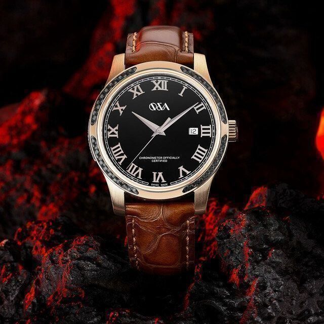 Uhren: Montre Q&A Magma bronze – Neu und originalverpackt aus Lausanne von Demolay
