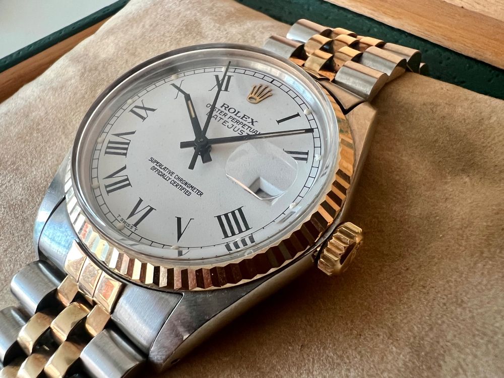 Rolex Orologi: ROLEX Datejust 36, 16013, Automatic, Steel-Gold, Box&papers – Usato da Le Mont-sur-Lausanne venduto da LycaGallery 1