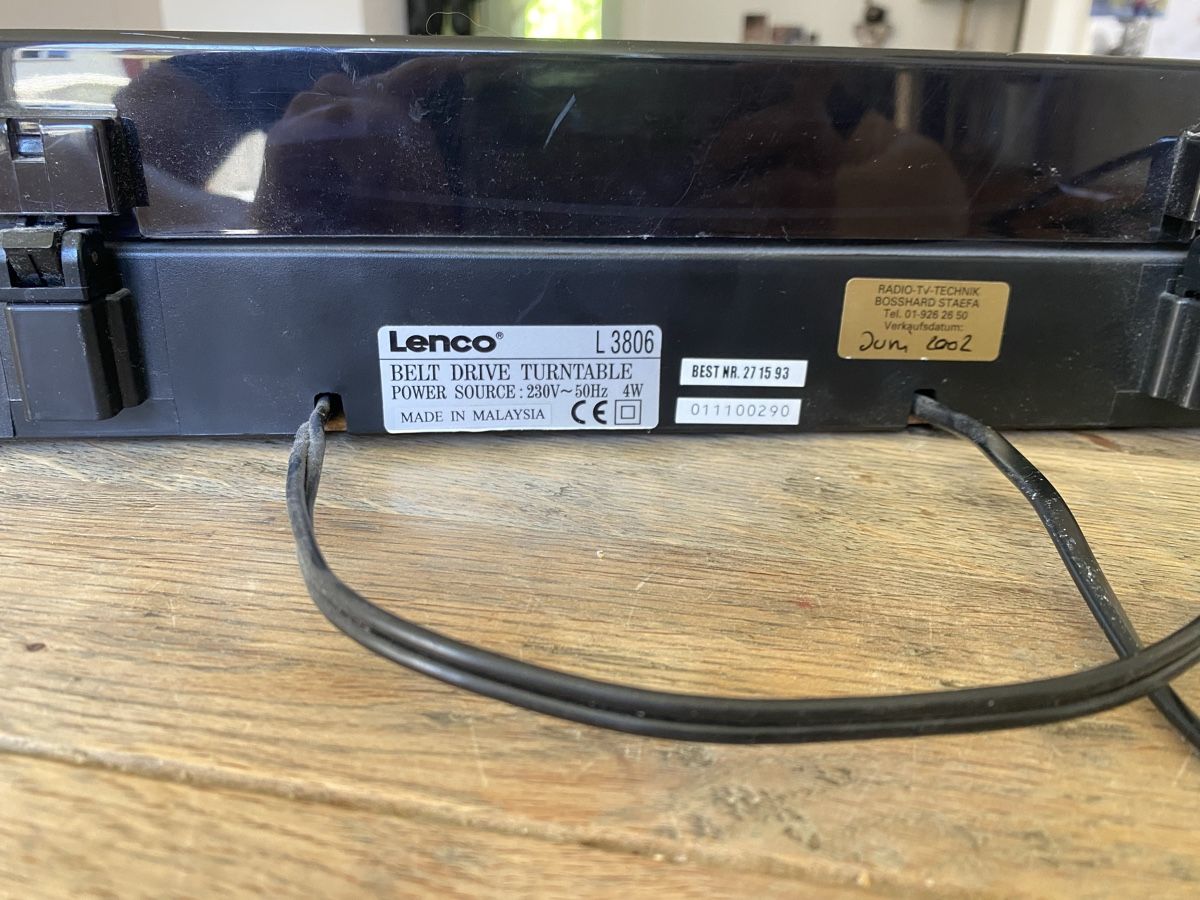 Lenco Giradischi: Lenco Stereo Turntable L3806 – Usato da Zürich venduto da rublin 3