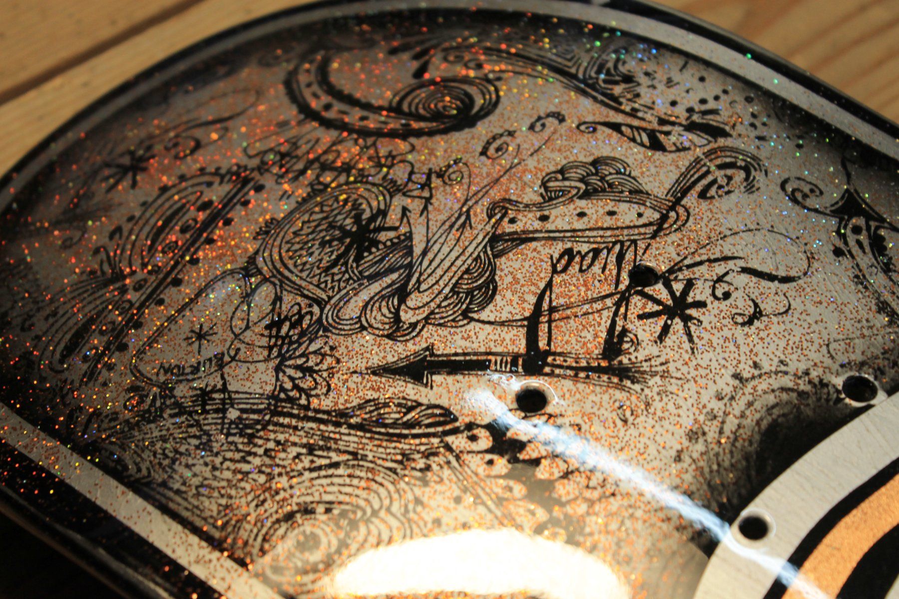Skateboards: " Cèst la Vie " Skateboard  Deck ENUFF, Unikat, Handmade CH – Usato da Willisau venduto da Pzm81 2