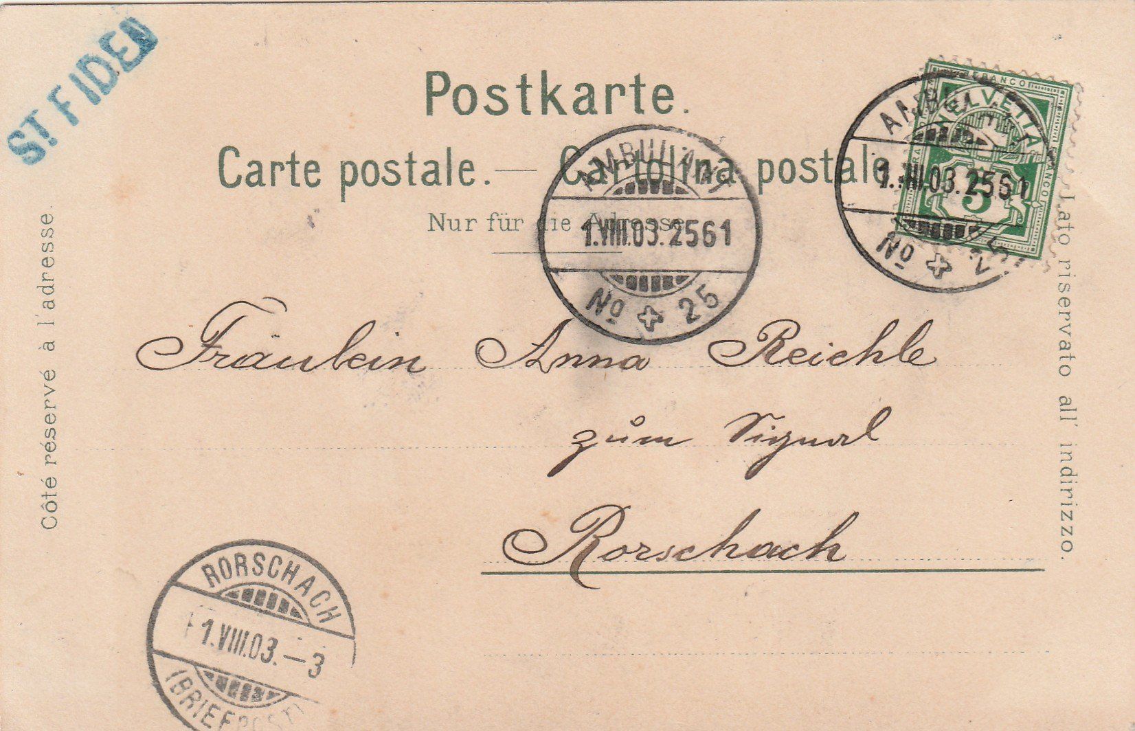 Cartoline postali: Knabe in Appenzeller Tracht – Usato da Rorschacherberg venduto da fratovi2 1
