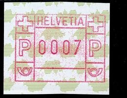 ATM 19.2 schmales Papier Wertfehldruck 7 Rp. ** postfrisch
