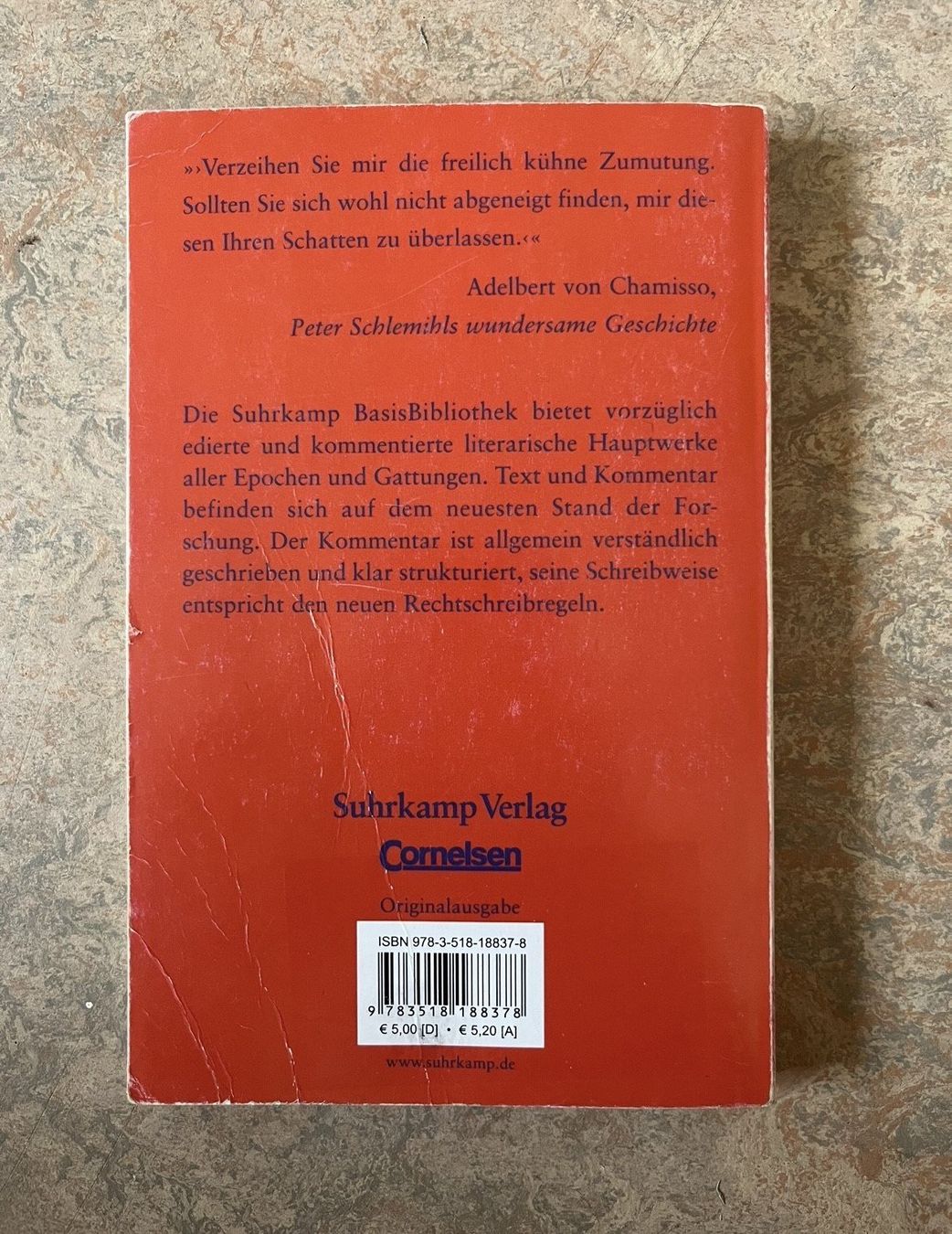 Livres: Peter Schlemihls wundersame Geschichte - Adelbert von Chamis – D'occasion à Ueberstorf par pepsi12 1