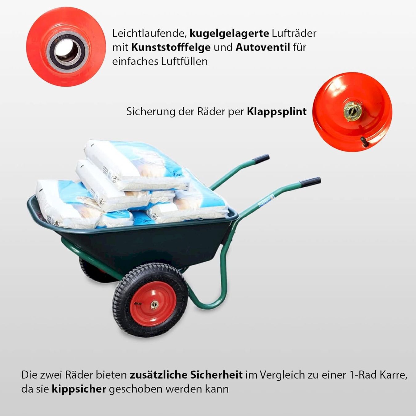 Sonstiges: TrutzHolm 2-Rad Schubkarre 100 L – Neu und originalverpackt aus Bottighofen von zaap 6