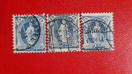 SAMMLUNG: 3 x STEHENDE HELVETIA 