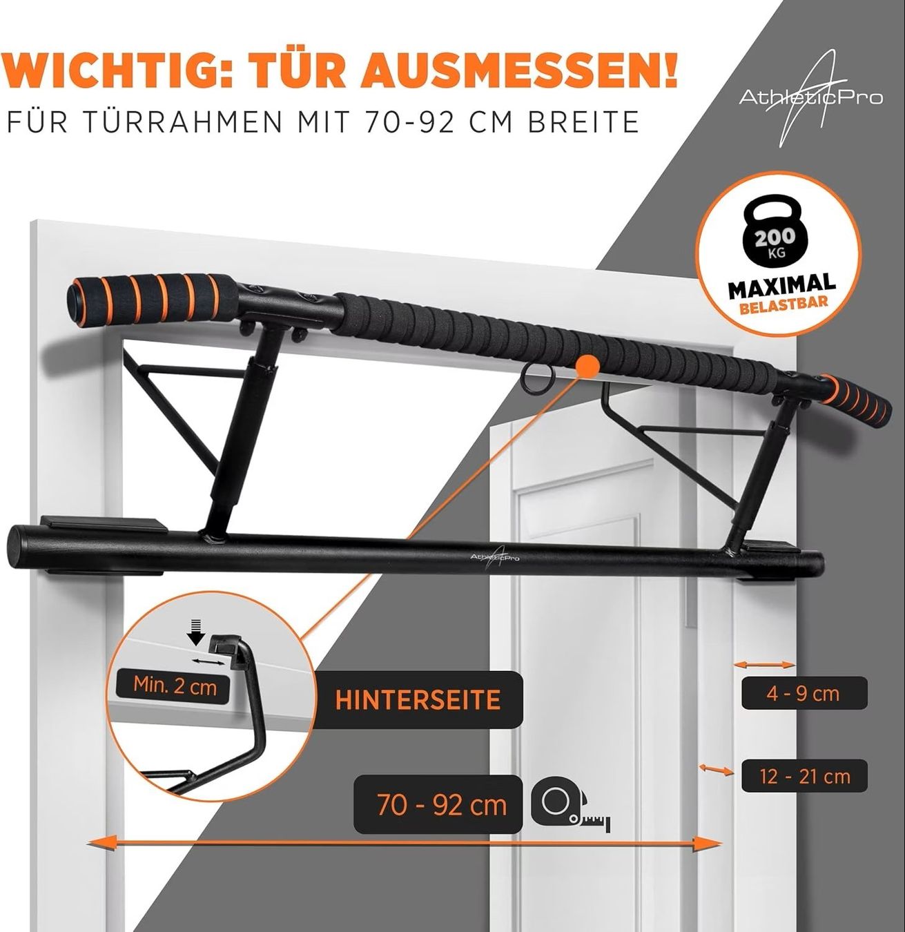 Hometrainer: Türreckstange Klimmzugstange Athletic Pro – Usato da Nottwil venduto da Resu77 5