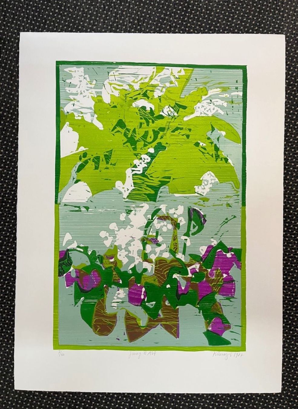 Grafica & Litografie: Ruedi Küenzi, handsigniert, nummeriert – Usato da Rain venduto da Pic-Ass 1