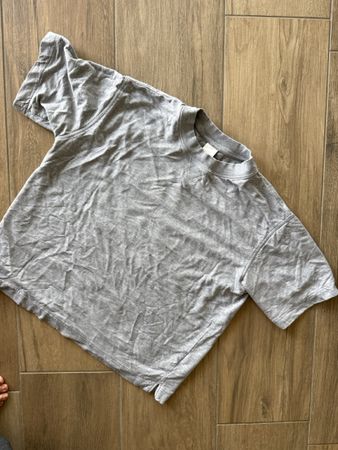 T-Shirt grey oversized cut short sleeve cotton used