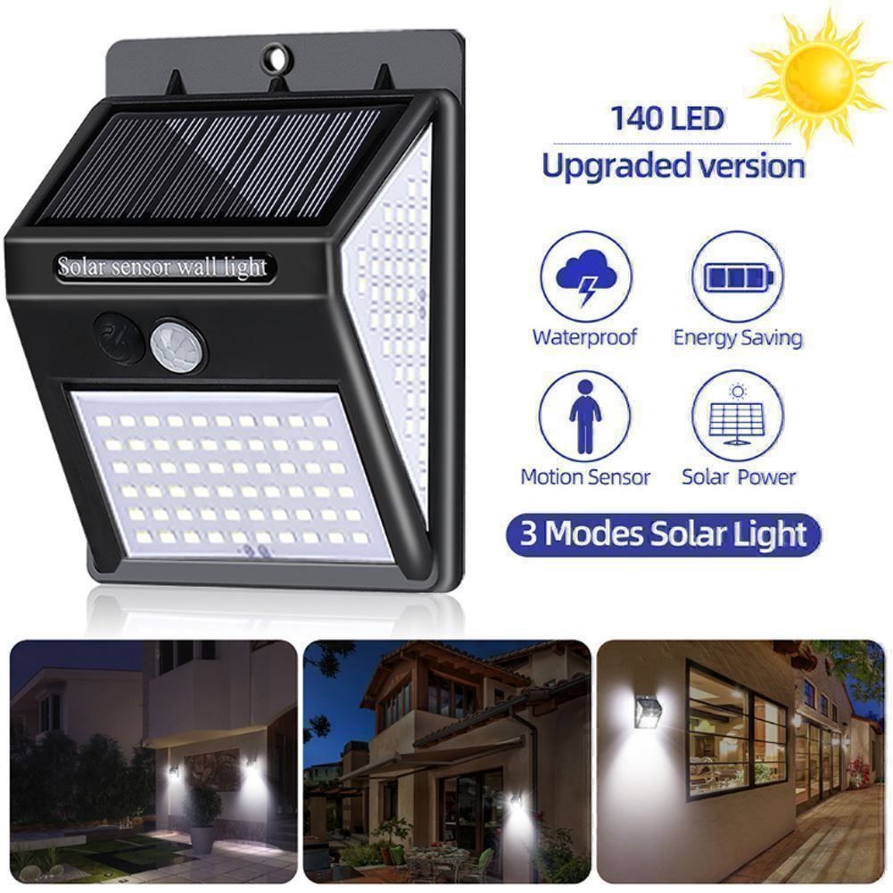 Lampen: Solarleuchte Wandlampe Aussen 140LED – Neu (gemäss Beschreibung) aus Thun von nuonuoshop
