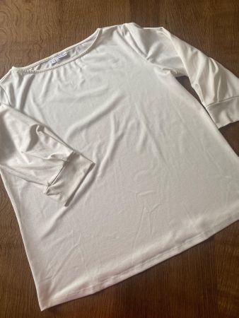 BODYFLIRT SHIRT Gr.40/M weiss/ecrù