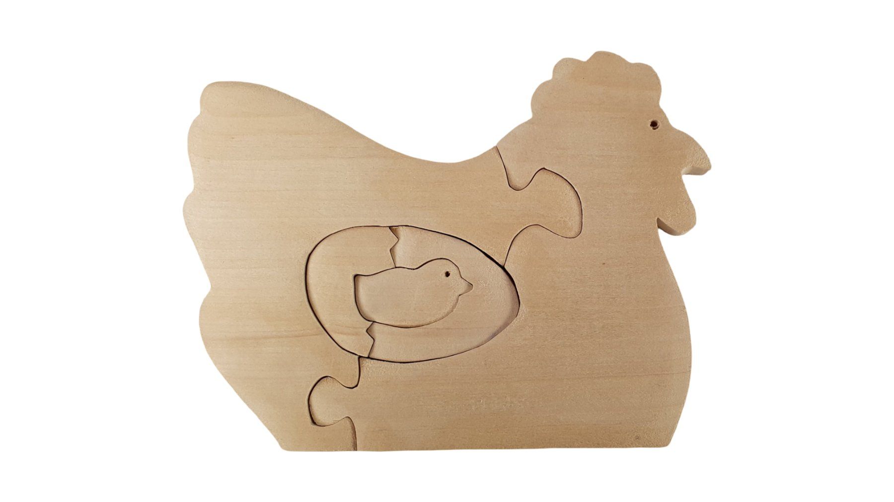 Puzzle: Holzpuzzle Motiv Huhn – Usato da Wangen b. Olten venduto da Restwert_Wangen