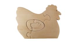 Holzpuzzle Motiv Huhn