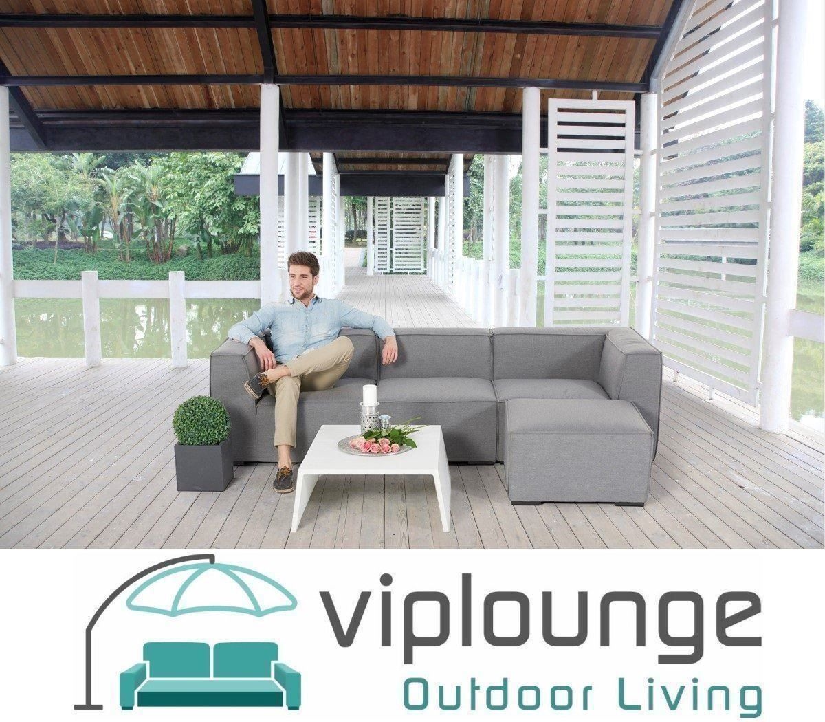 Viplounge Divani: Gartenmöbel 3-Sitzer Sofa mit Hocker – Nuovo e nell'imballaggio originale da Uznach venduto da viplounge