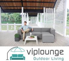 Gartenmöbel 3-Sitzer Sofa mit Hocker