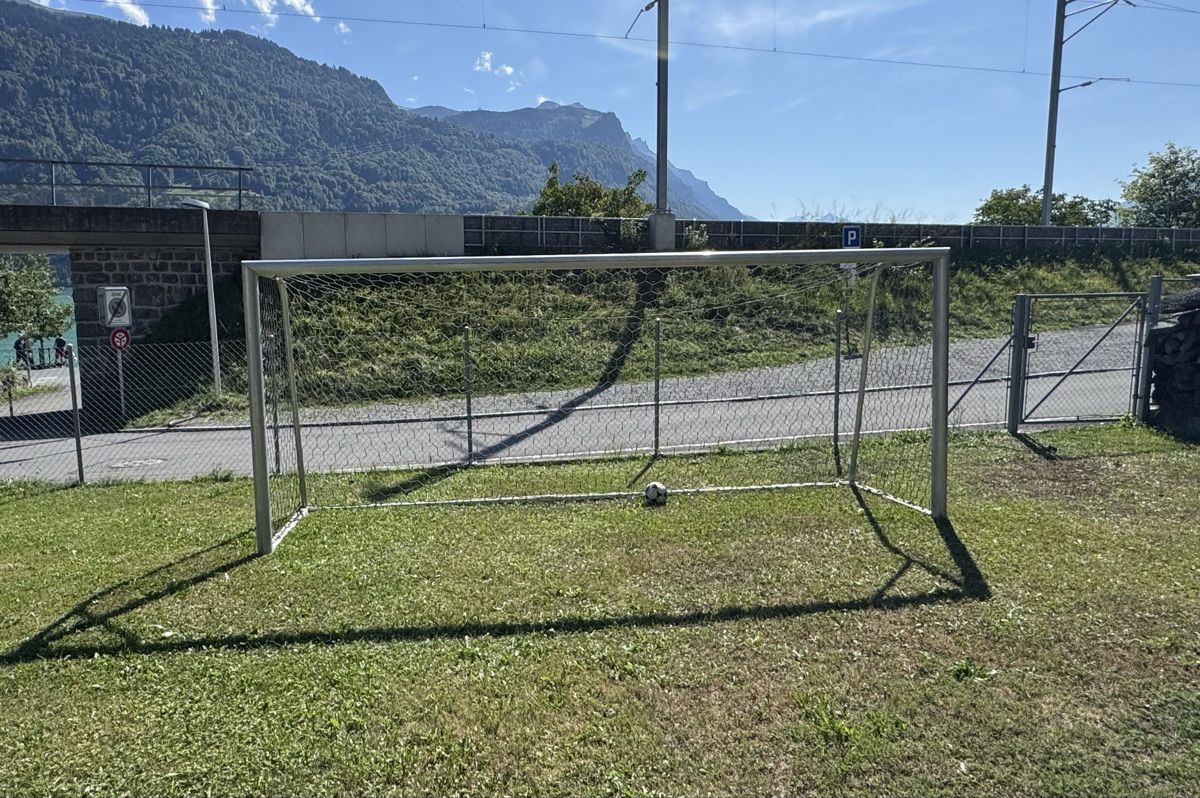Porte da calcio e da hockey: Fussballtor Alu 5 x 2m – Usato da Brienz BE venduto da jeyjeyyyyy