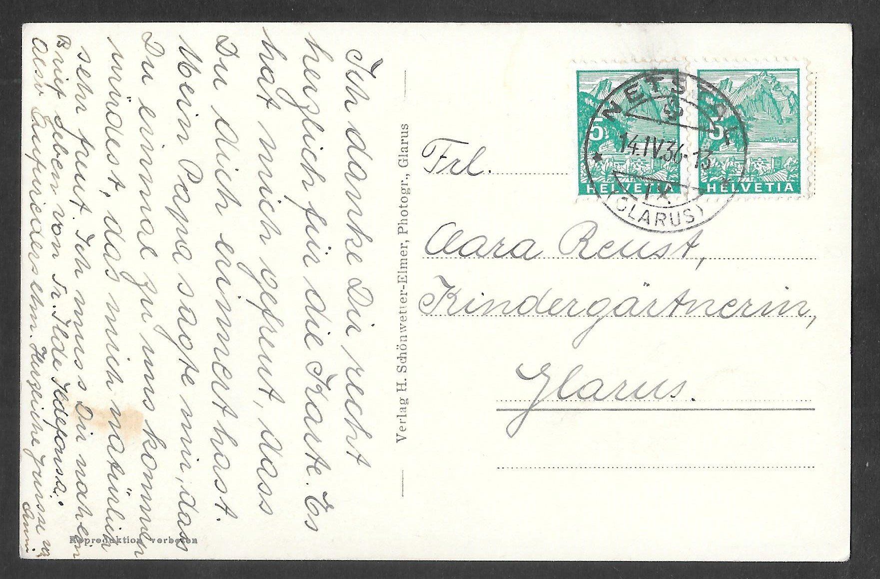 Cartoline postali: Netstal Gesamtansicht – Usato da Olten venduto da clotaldi 1
