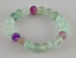Fluorit-Armband Grün/Lila Heilsteine/Natursteine