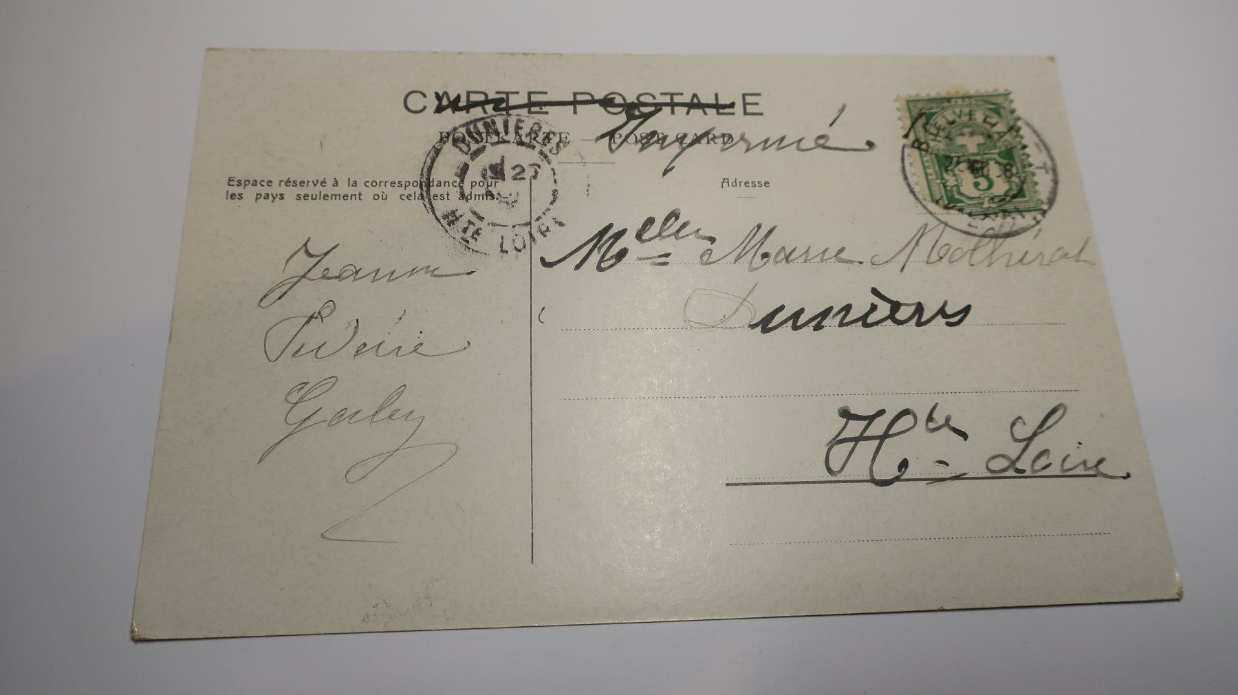 Cartoline postali: Site ombragé au bord du Léman  1908 – Usato da Cormoret venduto da Pascalll2001 3
