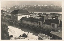 Lausanne VD Tram Straßenbahn Bahnhof