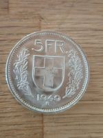 5 Franken 1949 - hoher Kat. unz./Stgl. - Silber!