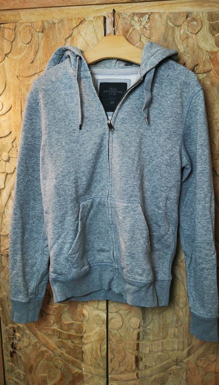 H&M Giacche: H&M Basic Hoodie, L.O.G.G. Chill-Jacke, Grau - S – Usato da Wettingen venduto da JasminL92-2