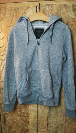 H&M Basic Hoodie, L.O.G.G. Chill-Jacke, Grau - S