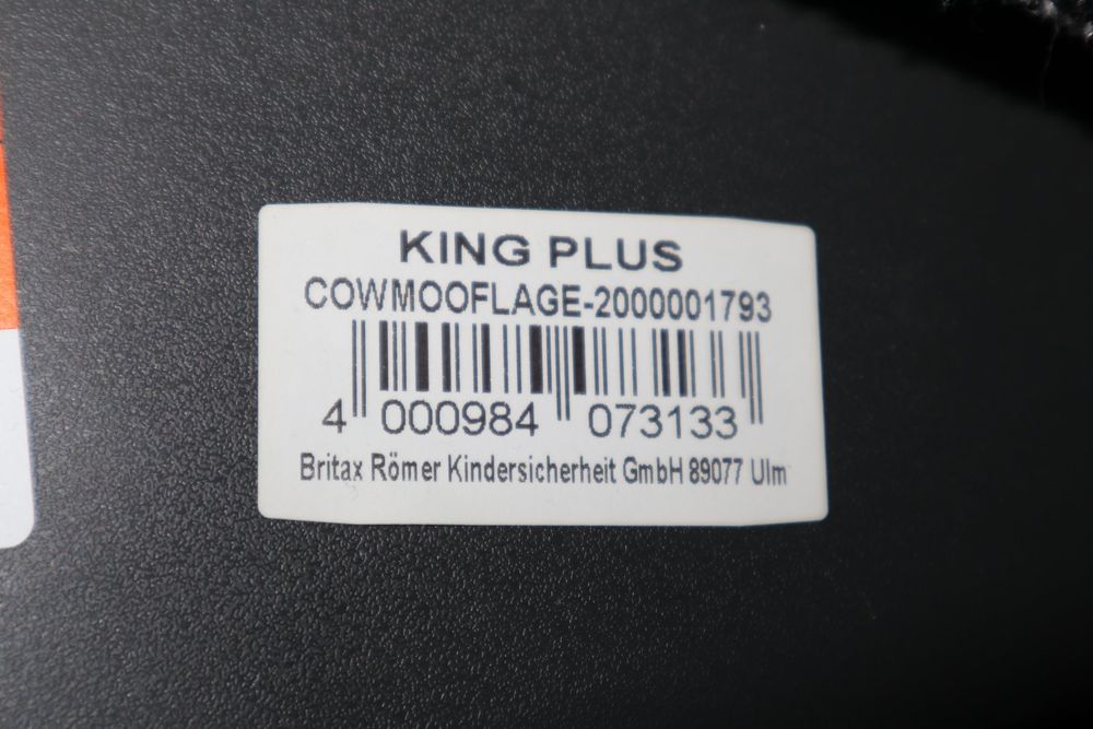 Romer king hotsell plus cowmooflage