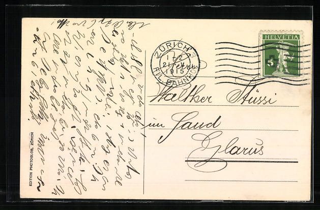 Cartoline postali: AK Thunersee, Blick auf die Beatenbucht – Usato da Berlin venduto da bartko-reher 1