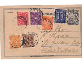 Deutsches Reich Ganzsachen Postkarten 1922 Raritäten