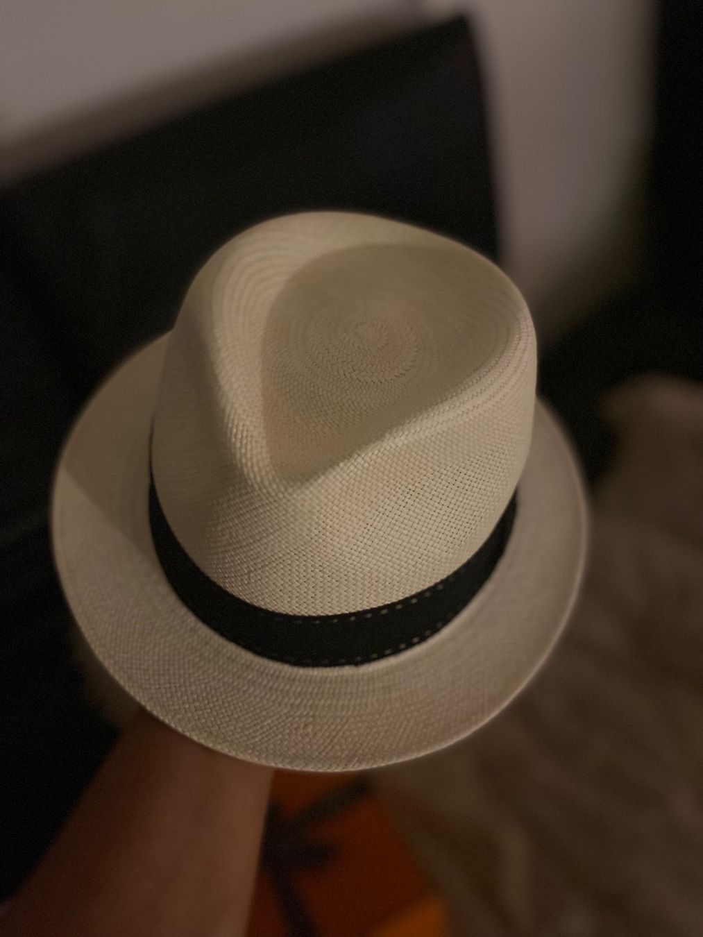 Hermès Copricapi, berretti & cappellini: Hermes Panamahut Original Gr.59 – Nuovo e nell'imballaggio originale da Zürich venduto da NNK28 3