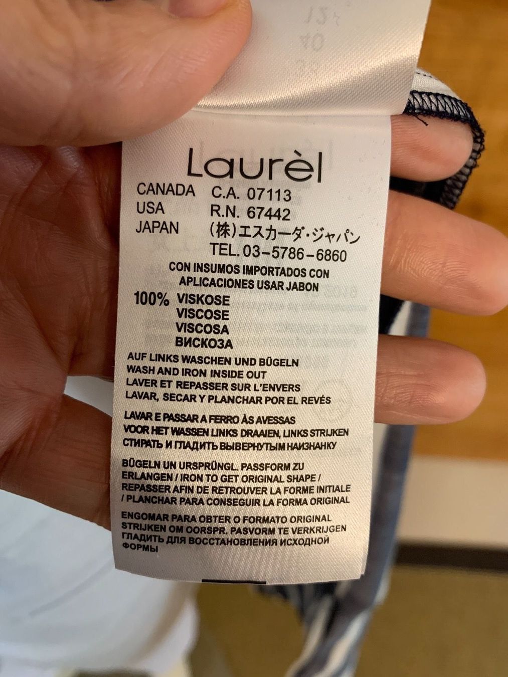 Blusen: Gestreifte Chemise longue  von Laurel – Neu (gemäss Beschreibung) aus Unterägeri von Jr61 7
