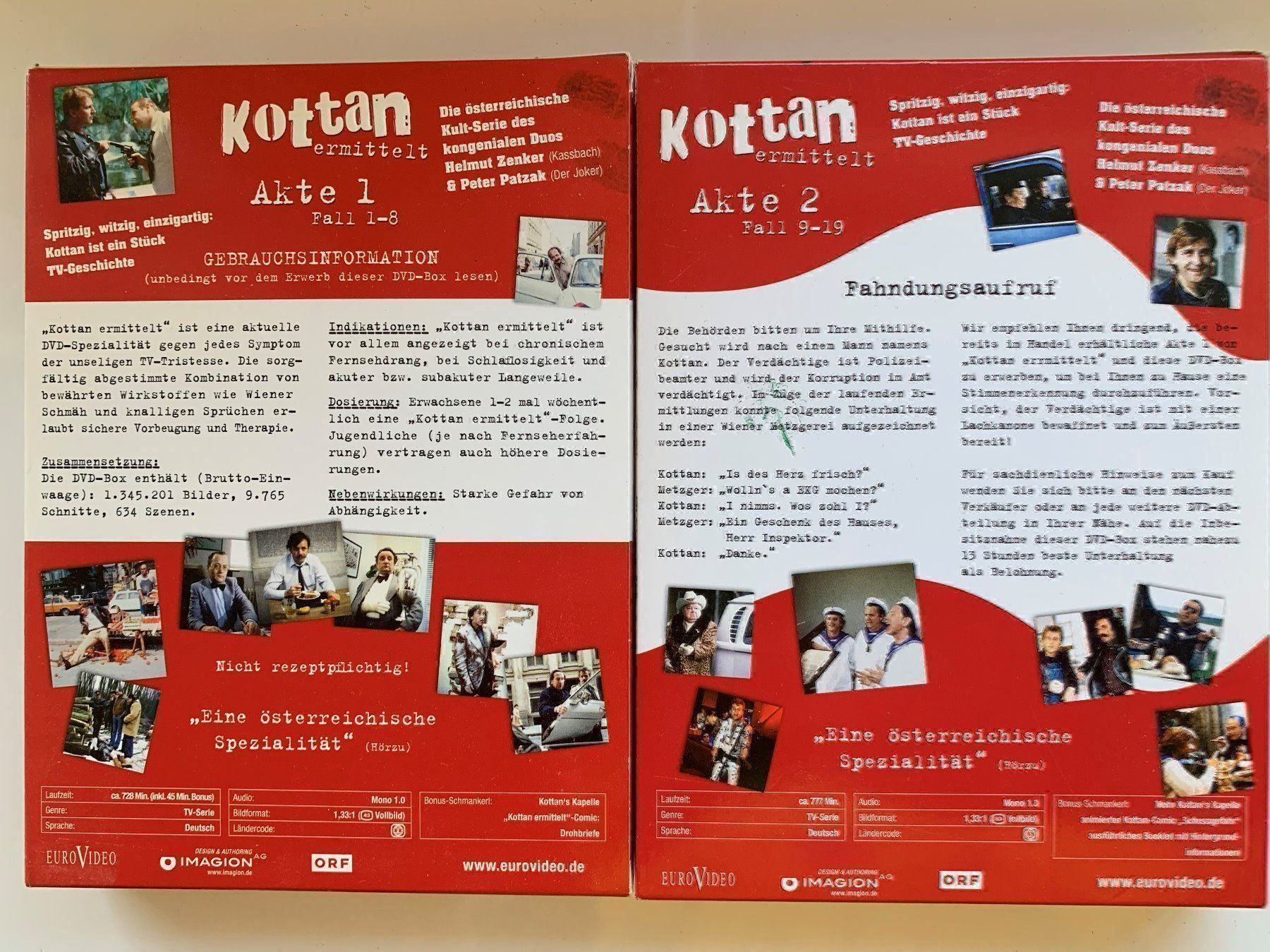 Tutti i DVDs: Kottan ermittelt - Staffeln 1 und 2 – Usato da Volketswil venduto da zwitsch33 1