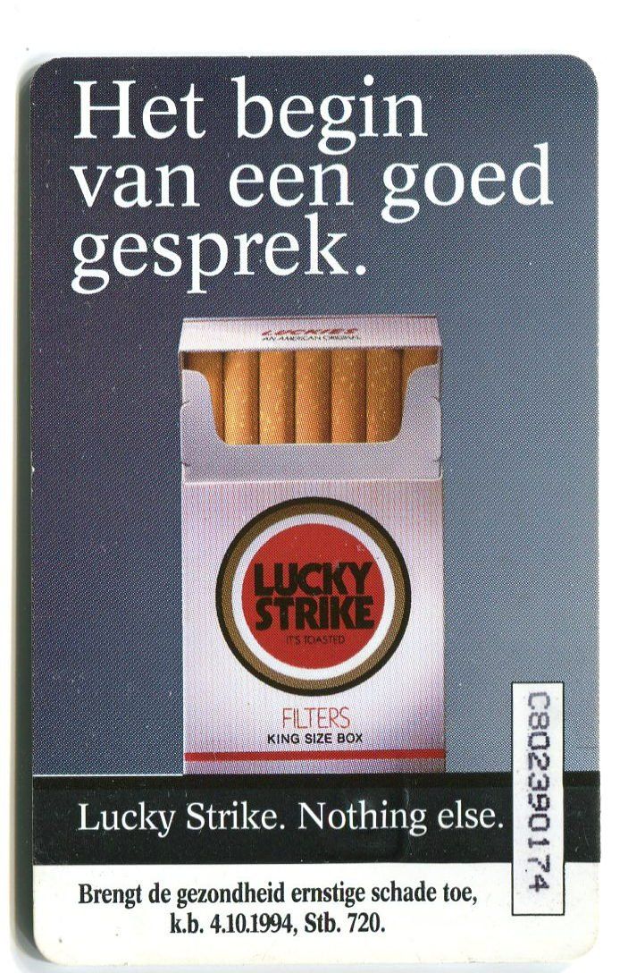 Telefon- & Taxkarten: Telefonkarte "Zigaretten Lucky Strike". – Gebraucht aus Basel von Butsch5