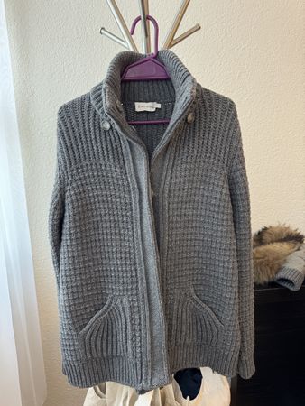 Moncler Women Cardigan Grey Color