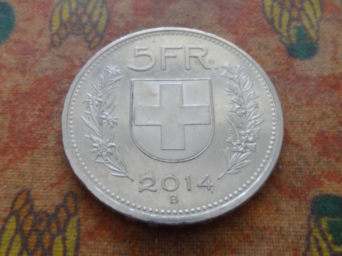 Tutti le monete: 5 Fr. 2014 – Usato da Romanel-sur-Lausanne venduto da Swift13