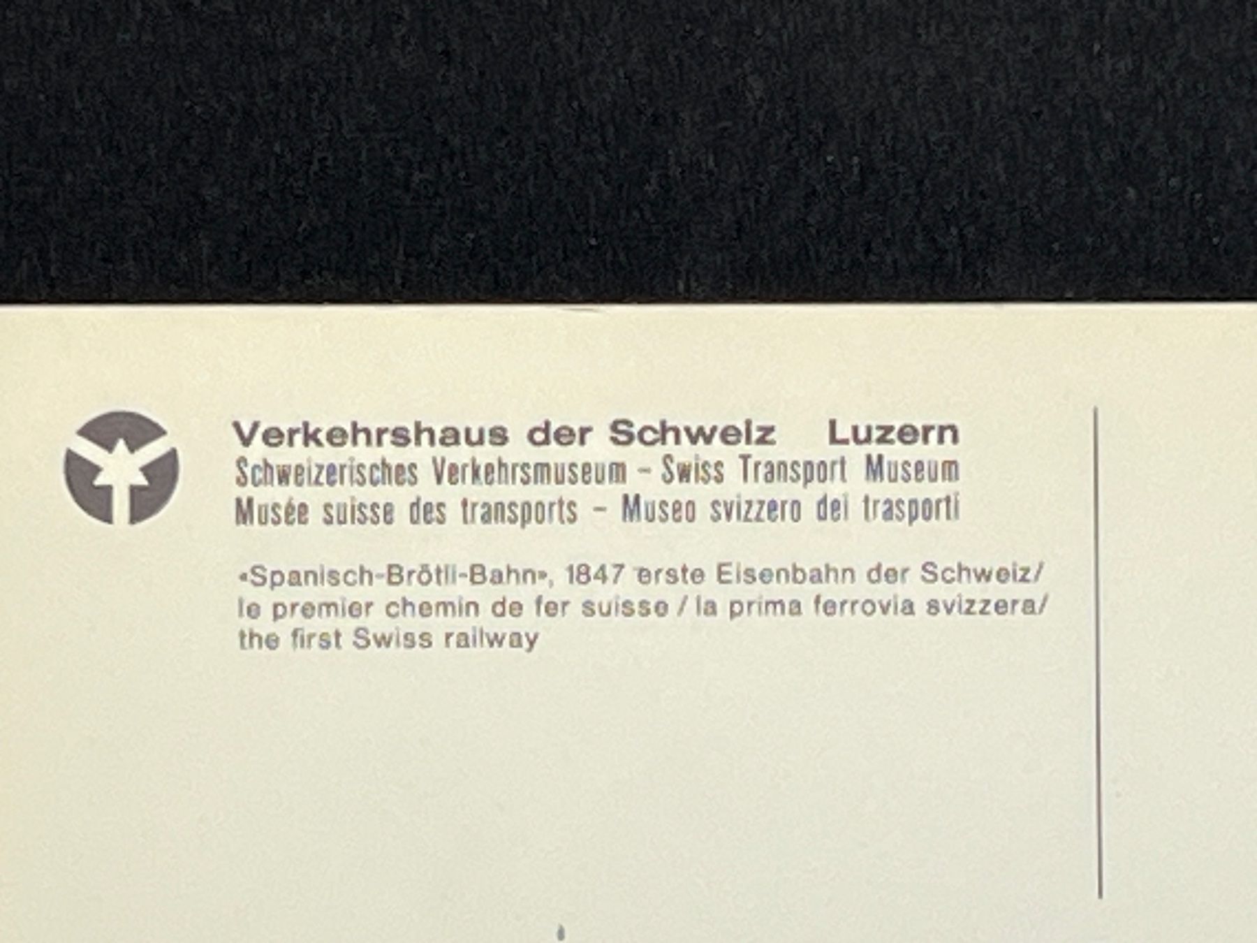 Ansichtskarten: "Spanisch-Brötli-Bahn", 1847 erste Eisenbahn der Schweiz... – Gebraucht aus Widnau von Brusi9 2