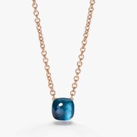 Neues Pomellato Nudo Classic Collier mit London Blue Topas