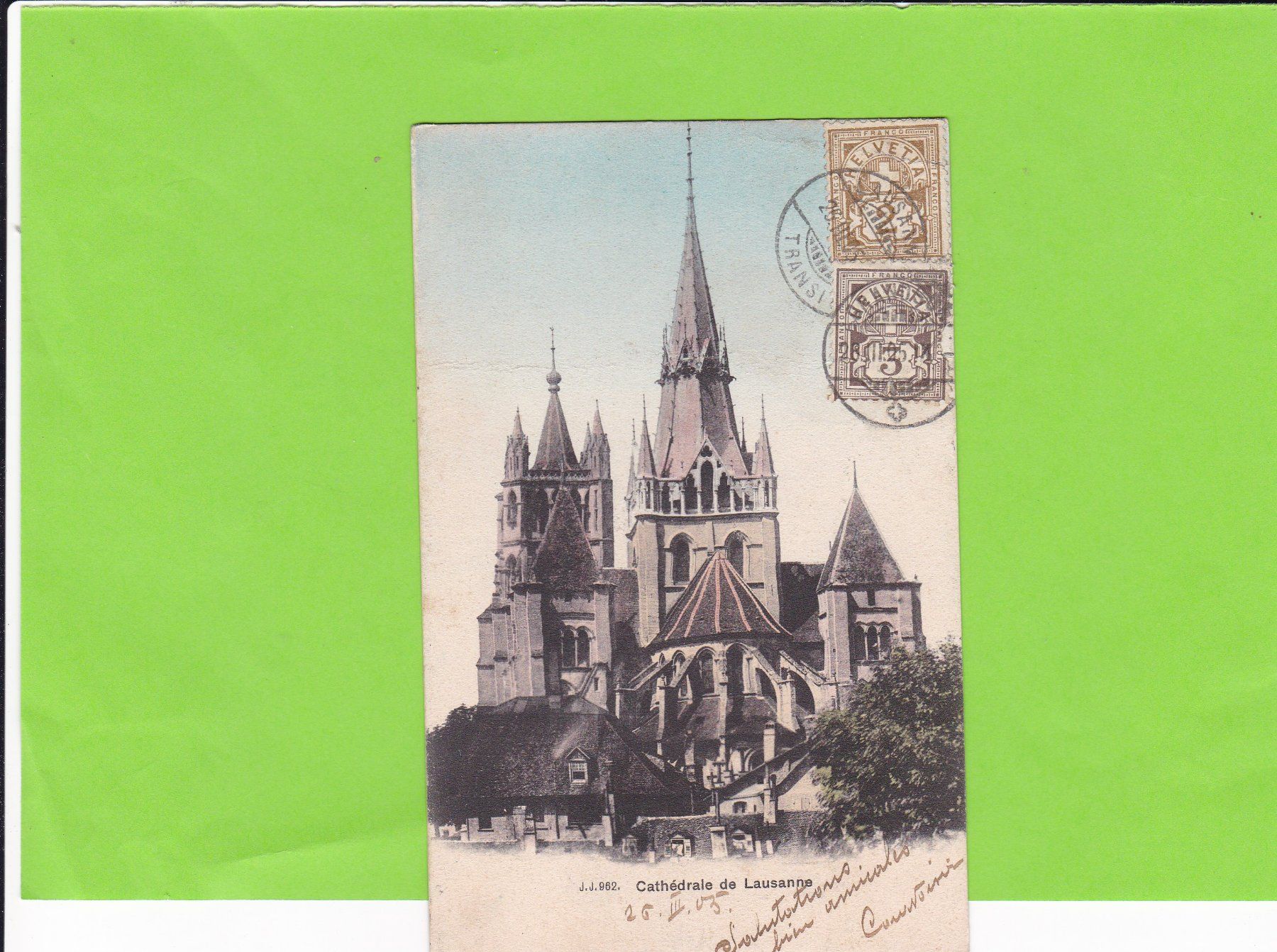 Cartoline postali: Cathédrale de Lausanne – Usato da St. Peterzell venduto da neckertal