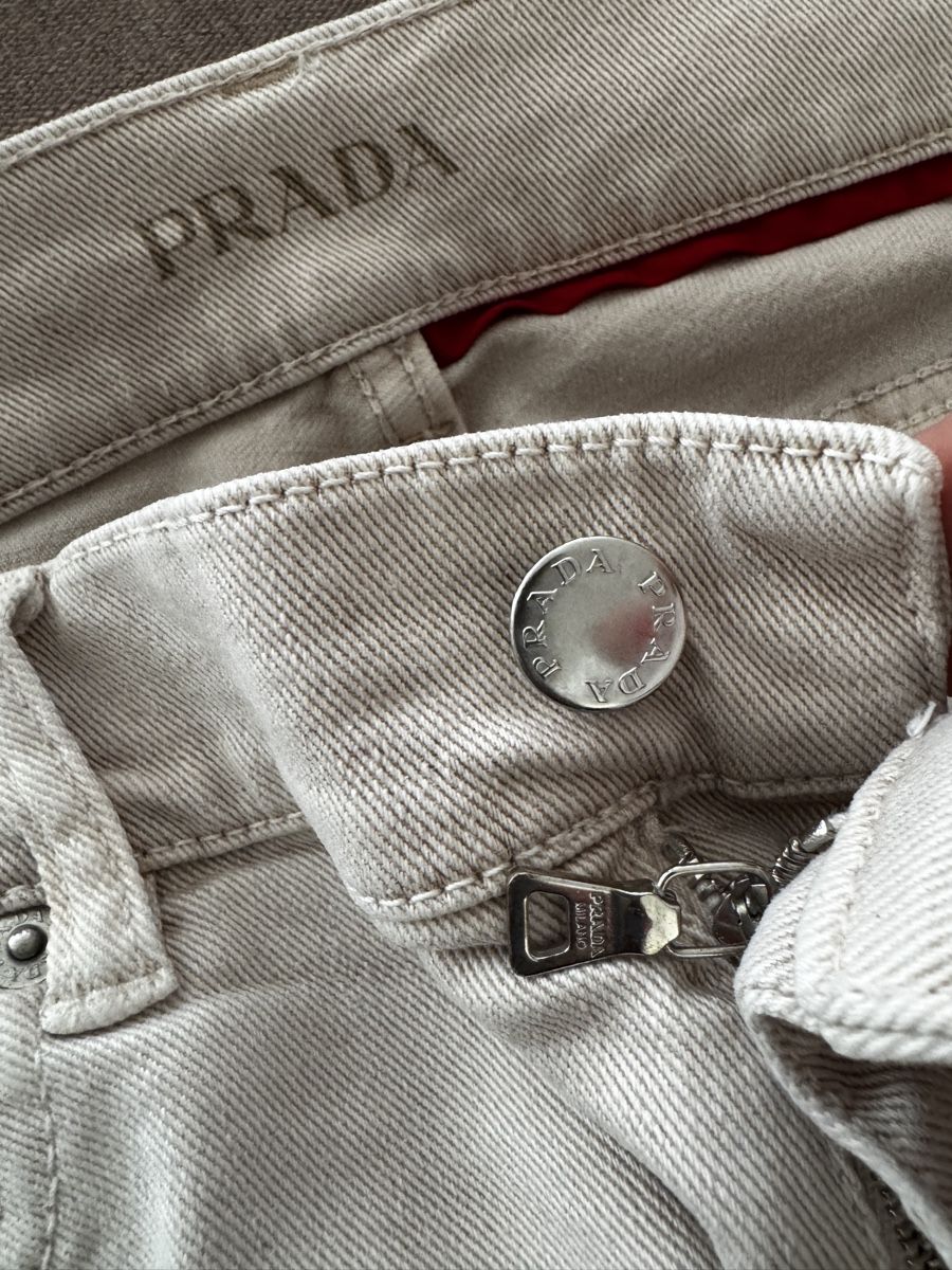 Prada Jeans: Original Stylish Off-White Prada Jeans - Size 28 – Nuovo (secondo la descrizione) da Wallisellen venduto da Corinne.- 4