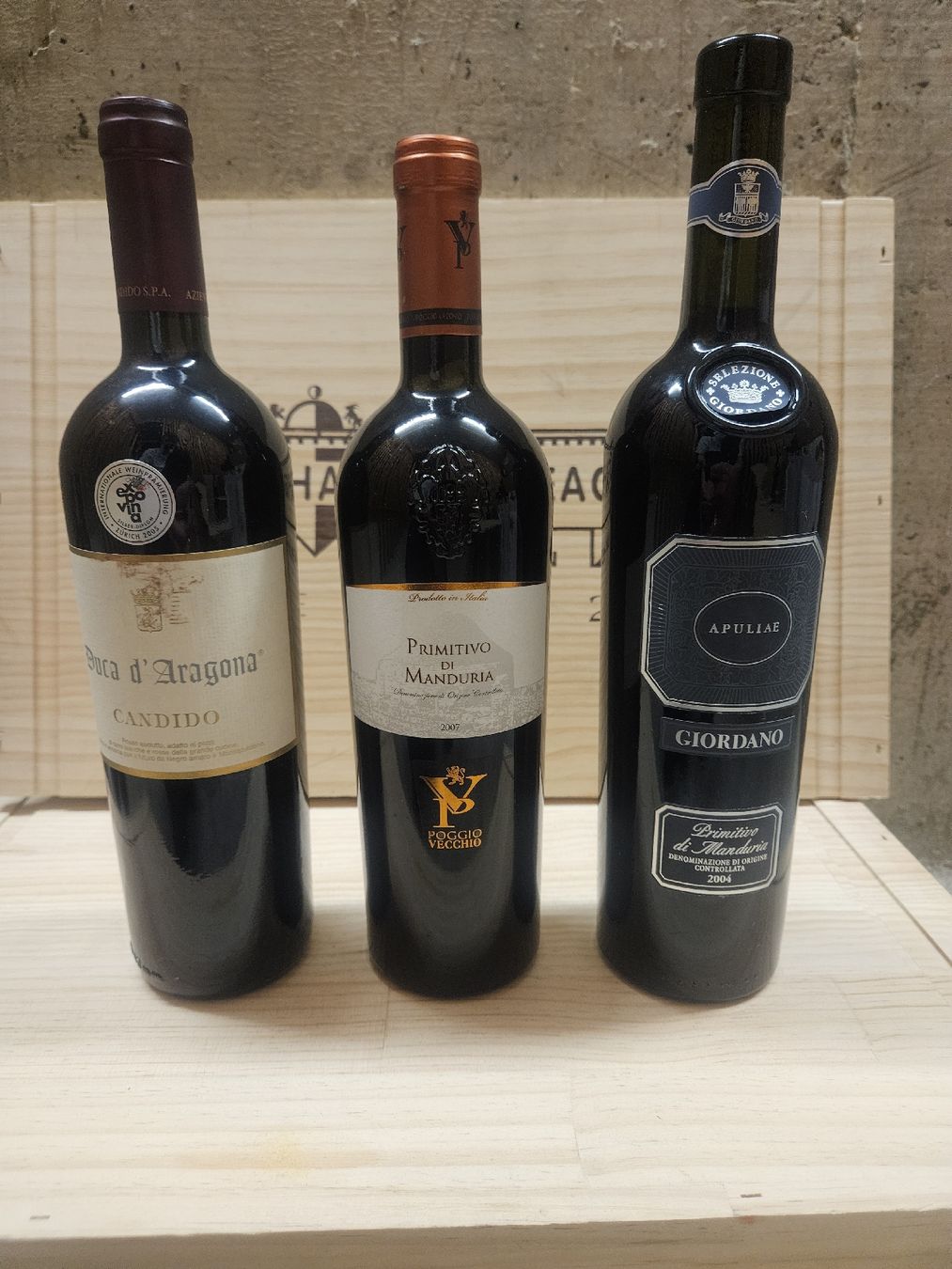 Vino: 3 gereifte Süditaliener  – Nuovo e nell'imballaggio originale da Zofingen venduto da WouterSamwel