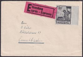 1947, Express-Einzelfrankatur Nr.246 portogerecht ZH-Ennetba