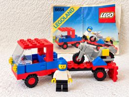 LEGO 6654 Motorrad-Transport – Vintage 1983 komplett