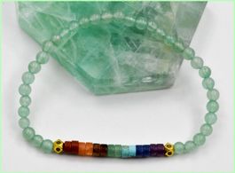 Sieben Chakren Aventurin Stretch Armband